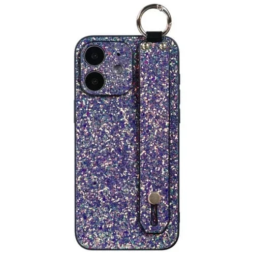 Funda para Teléfono iPhone 11 Flash Diamond con Soporte para Pulsera (Flash Green)
