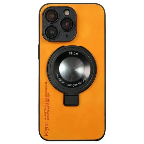 Funda para Teléfono iPhone 11 Pro I.Crystal Lambskin Fulcrum Support (Naranja)