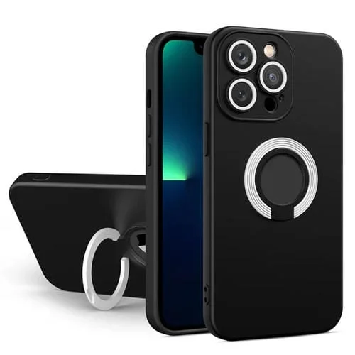 Funda para Teléfono iPhone 11 Pro TPU Contrast Color con Soporte (Negro + Blanco)
