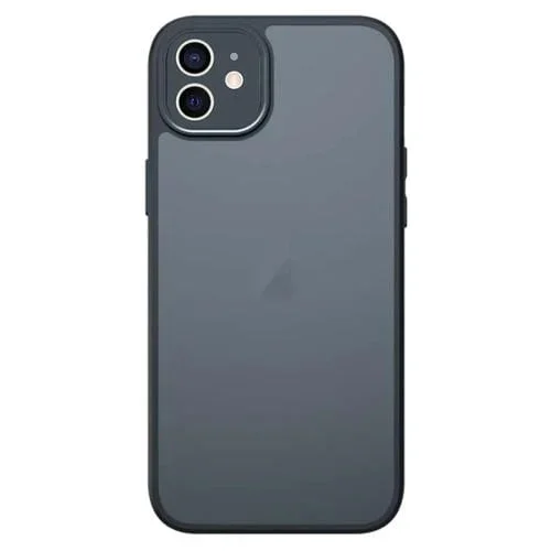 Funda para Teléfono iPhone 12 Armor Precise Hole PC Hybrid TPU (Negro)