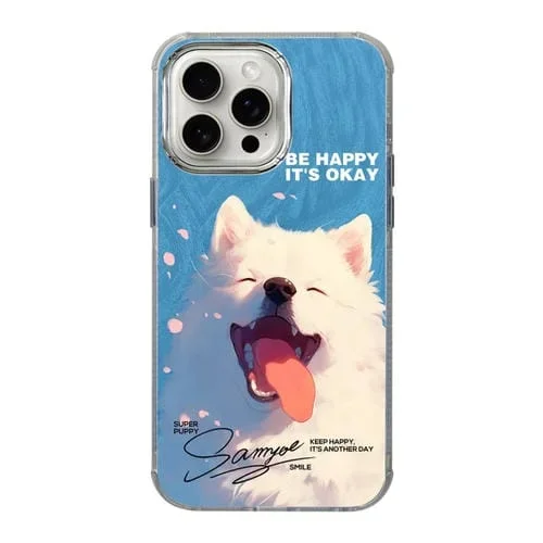 Funda para Teléfono iPhone 12 Pro Diseño de Radiación Patrón Ilustración Cobertura Total a Prueba de Golpes (Perro)