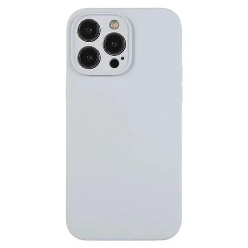 Funda para Teléfono iPhone 12 Pro Max Silicona Líquida Poro Fino (Gris Azul)