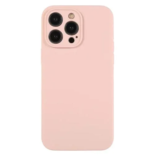 Funda para Teléfono iPhone 12 Pro Max Silicona Líquida Poro Fino (Rosa Arena)