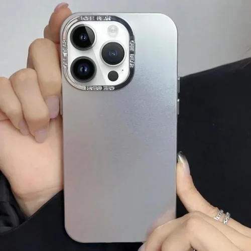 Funda para Teléfono iPhone 12 Pro Max TPU Galvanizada + Imd Acrílica (Plata)