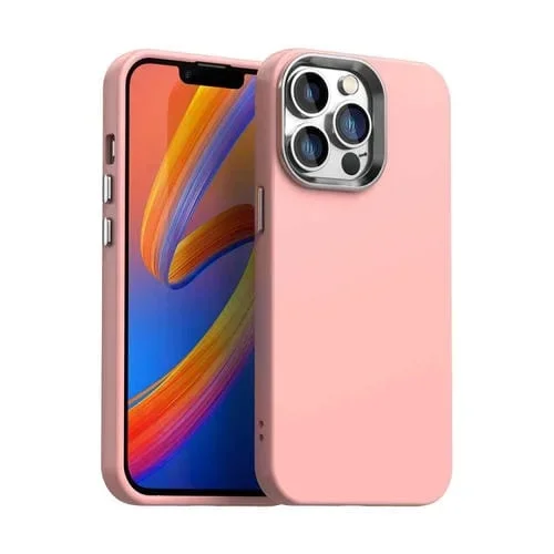 Funda para Teléfono iPhone 12 Pro Serie Colorida a Prueba de Golpes (Rosa)