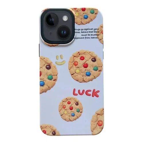 Funda para Teléfono iPhone 14 2 En 1 PC + TPU a Prueba de Golpes (Galletas)