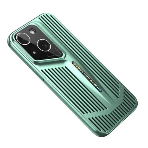 Funda para Teléfono iPhone 14 Plus Blade Cooling PC Cobertura Total (Cian)