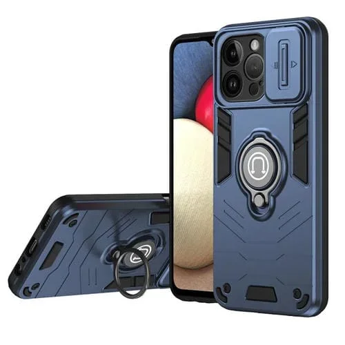 Funda para Teléfono iPhone 14 Pro Camshield Ring Holder (Azul Real)