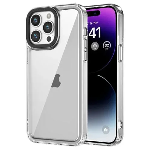 Funda para Teléfono iPhone 14 Pro Max Acrílico + TPU a Prueba de Golpes (Transparente)