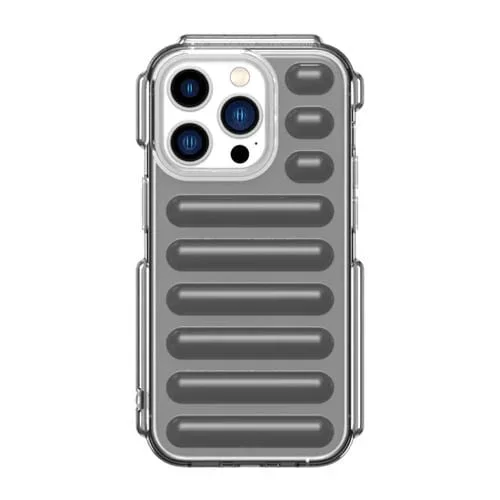 Funda para Teléfono iPhone 14 Pro Max Capsule Series Candy Color TPU (Gris Transparente)