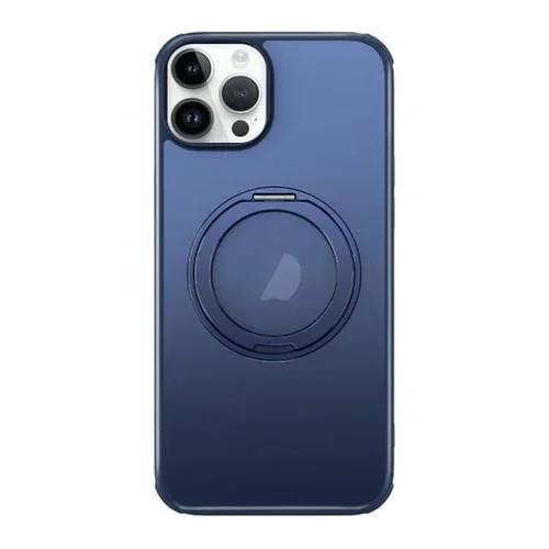 Funda para Teléfono iPhone 14 Pro Max Magsafe Holder PC Hybrid TPU (Azul Mate)