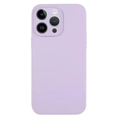Funda para Teléfono iPhone 14 Pro Max Silicona Líquida Poro Fino (Púrpura Lila)