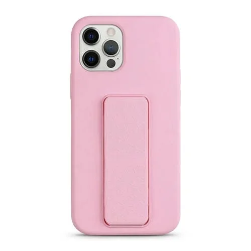 Funda para Teléfono iPhone 14 Pro Soporte Silicona Líquida (Rosa)