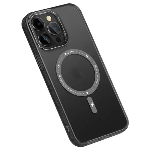 Funda para teléfono iPhone 14 Serie TPU + PC Magsafe Magnética (Negro)