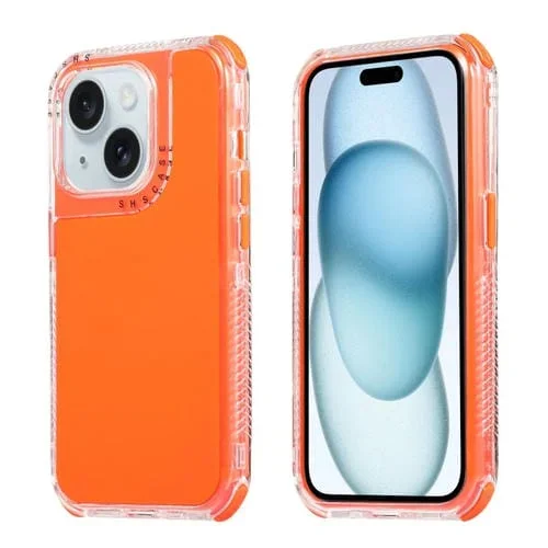Funda para Teléfono iPhone 15 Dreamland 3 en 1 PC + TPU con Marco Transparente (Naranja)
