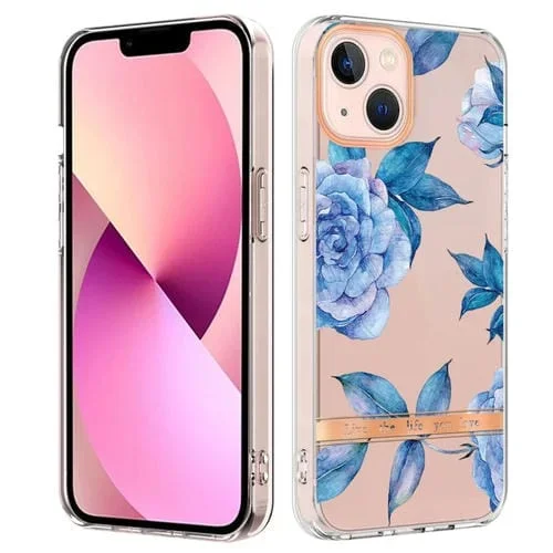 Funda para Teléfono iPhone 15 Plus Serie Imd TPU Flores y Plantas (Orquídea Peonía)