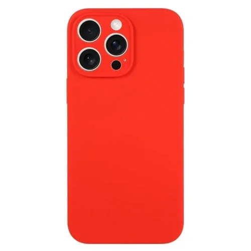 Funda para Teléfono iPhone 15 Pro Silicona Líquida Poro Fino (Rojo)