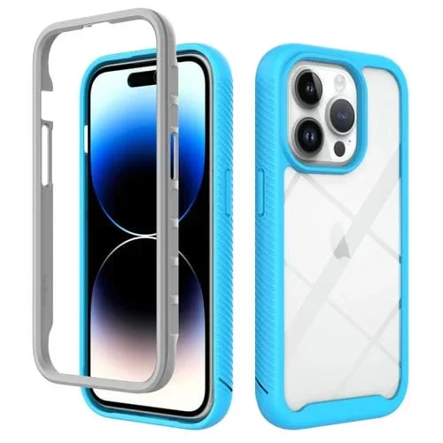 Funda para teléfono iPhone 15 Pro Starry Sky PC TPU a prueba de golpes (Azul Cielo)