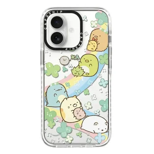 Funda para Teléfono iPhone 16 Diseño Ilustración Simple Cobertura Total (Criatura de Esquina B)