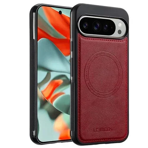 Funda para Teléfono Lc.Imeeke Magsafe para Google Pixel 9 Pro Xl (Roja)