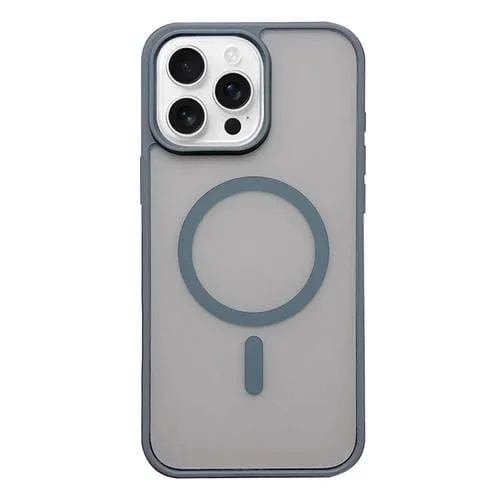 Funda para Teléfono Magsafe Frosted Skin Feel iPhone 16 Pro Max (Gris Titanio)