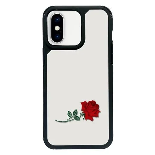 Funda para Teléfono PC iPhone X/Xs Cobertura Total (Rosa Roja)