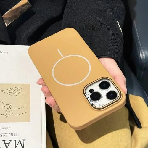 Funda para Teléfono PC Magsafe Ultrafina para iPhone 13 Pro (Amarilla)