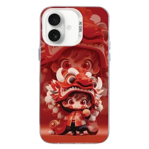 Funda para Teléfono PC Serie Navideña iPhone 16 Cobertura Total (Cw097 Boy)