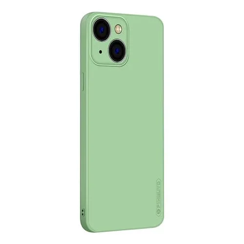 Funda para teléfono Pinwuyo Sense Series iPhone 15 Plus Silicona Líquida TPU (Verde)