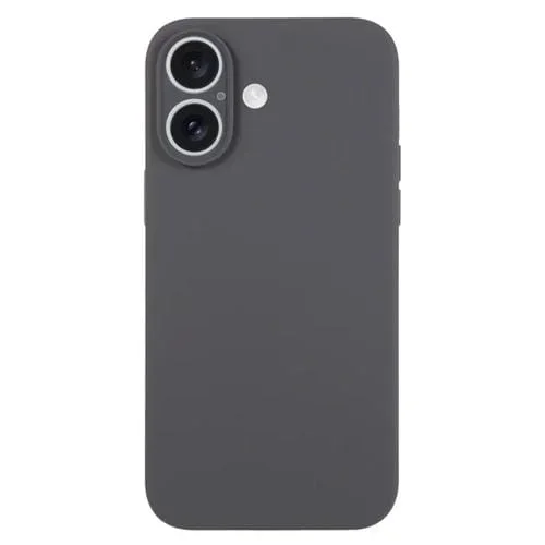 Funda para Teléfono Silicona Líquida iPhone 16 Plus Protección Poros Finos (Negro Carbón)