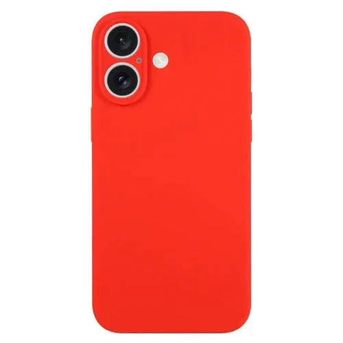 Funda para Teléfono Silicona Líquida iPhone 16 Plus Protección (Rojo)