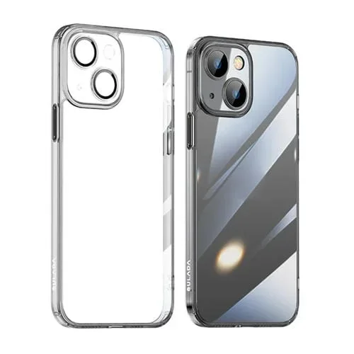 Funda para Teléfono Sulada Crystal Steel Series TPU para iPhone 14 (Negro)