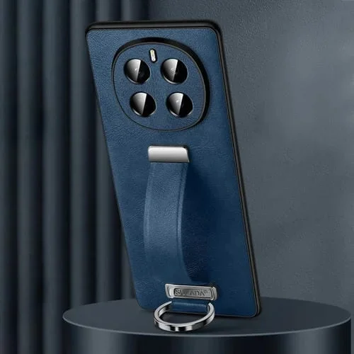 Funda para Teléfono Sulada Cuero Híbrido para Honor Magic7 con Tacto Suave y Antigolpes (Azul)