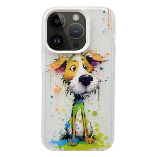 Funda para Teléfono TPU iPhone 11 Pro Animales Tinta Color Pintado (Perro Graffiti)