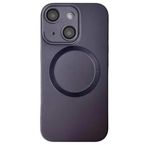 Funda para teléfono TPU Magsafe iPhone 13 Textura Cd Pintura Metalizada (Gris)