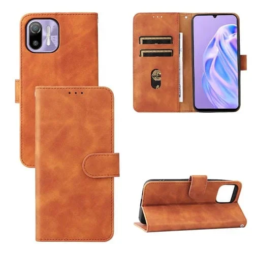 Funda para Ulefone Note 6 Piel con Flip Magnético de Cuero (Marrón)