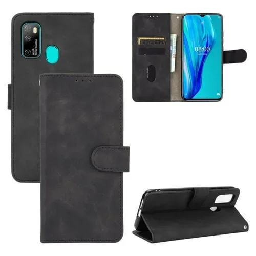 Funda para Ulefone Note 9P Cuero PU con Soporte, Hebilla Magnética y Ranuras para Tarjetas (Negro)