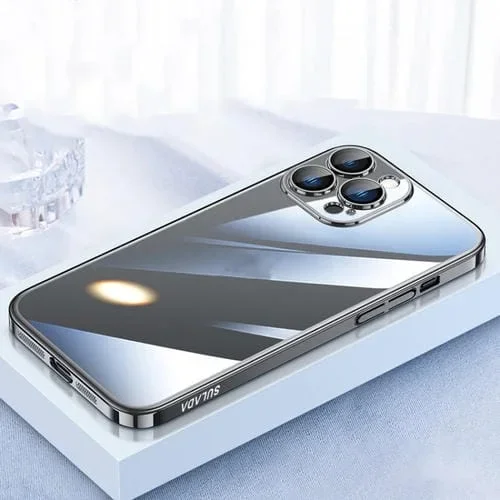 Funda PC para iPhone 13 Pro Sulada Jingjia Series con Protector de Lente (Negro)