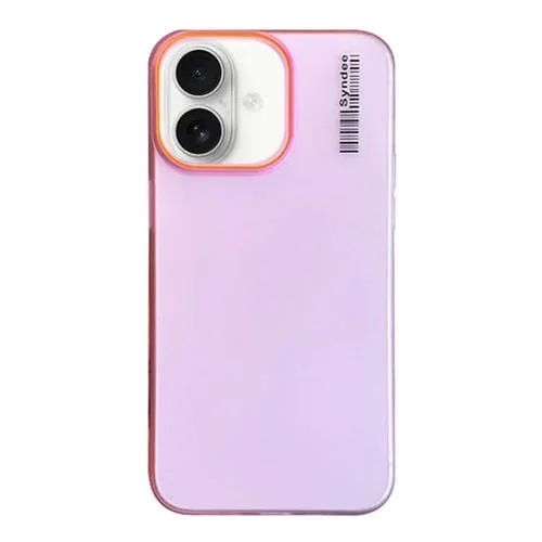 Funda PC Translúcida con Tacto Suave y Arena para iPhone 16 (Rosa)