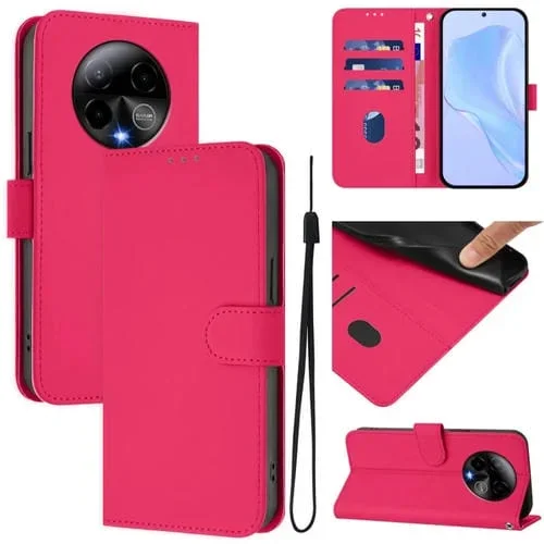 Funda piel sintética con cordón para Blu Bold K50 Skin Feel (Violeta)