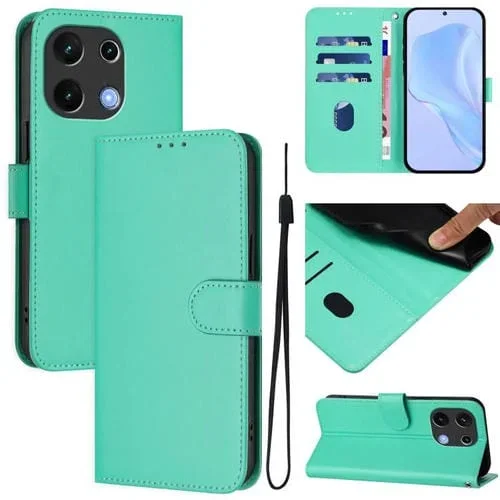Funda Piel Sintética con Cordón para Umidigi Note 100 (Verde)