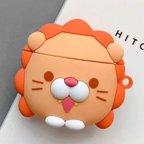 Funda Protectora + Apple Airpods 1/2 + Soporte Universal + Bluetooth + (Naranja)