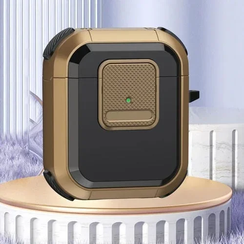 Funda Protectora Auriculares Inalámbricos Airpods 2/1 Función Protección (Marrón)