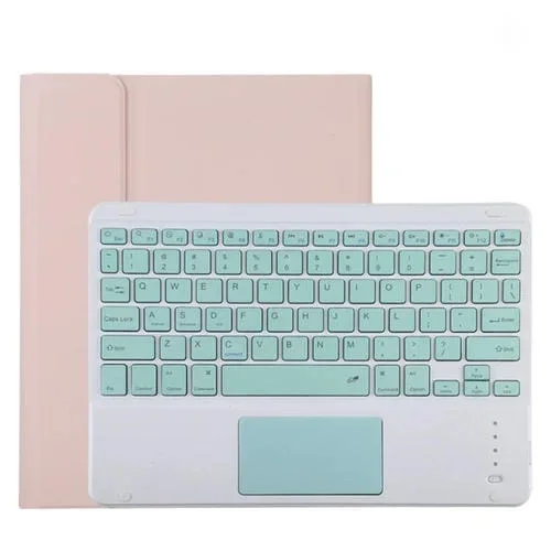 Funda Protectora de Cuero con Teclado Bluetooth Tg11Bc para iPad Pro 11 (2020) con Panel Táctil y Soporte (Rosa)