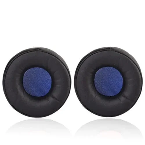 Funda Protectora de Cuero para Auriculares Jabra Move con Esponja (Azul Oscuro) 1 Par