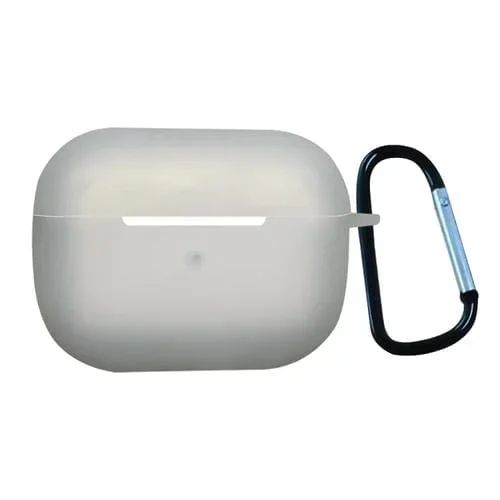 Funda Protectora de Silicona para Auriculares Airpods Pro 2 con Hebilla (Transparente)
