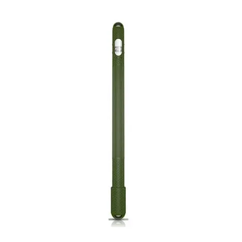 Funda Protectora De Silicona Stylus Para Lápiz De Manzana 1 (Verde Ejército) 5 Pcs