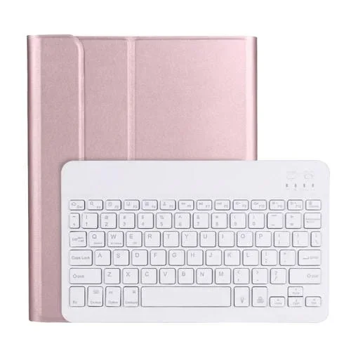 Funda Protectora de Teclado Bluetooth Abs A11Bs Retroiluminación Ranura Lápiz Soporte iPad Pro 11 (2021) (Oro Rosa)