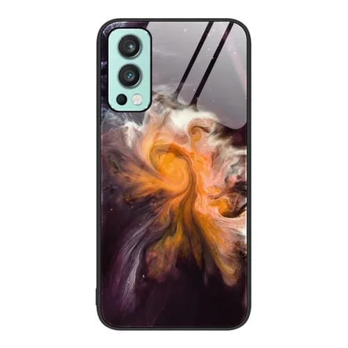 Funda Protectora de Vidrio para OnePlus Nord 2 5G con Patrón de Mármol (Typhoon)