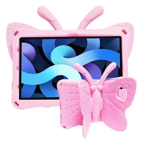 Funda Protectora Galaxy Tab A7 10.4 2020 T500 T505 Soporte Mariposa Eva Niños (Rosa)
